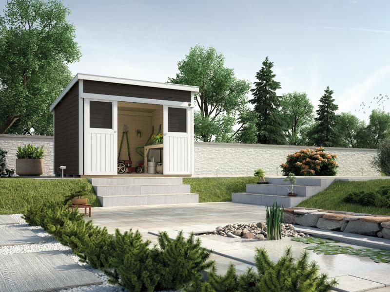Weka Gartenhaus 225 Größe 1 anthrazit