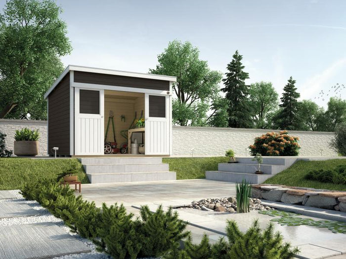 Weka Gartenhaus 225 Größe 1 anthrazit