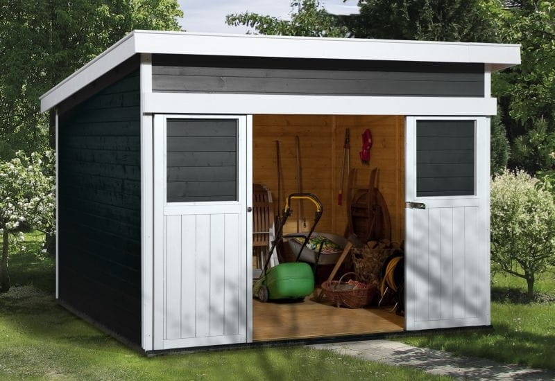 Weka Gartenhaus 225 Größe 2 anthrazit