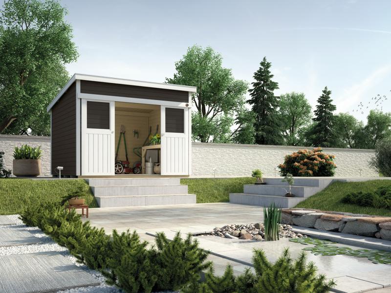 Weka Gartenhaus 225 Größe 2 anthrazit