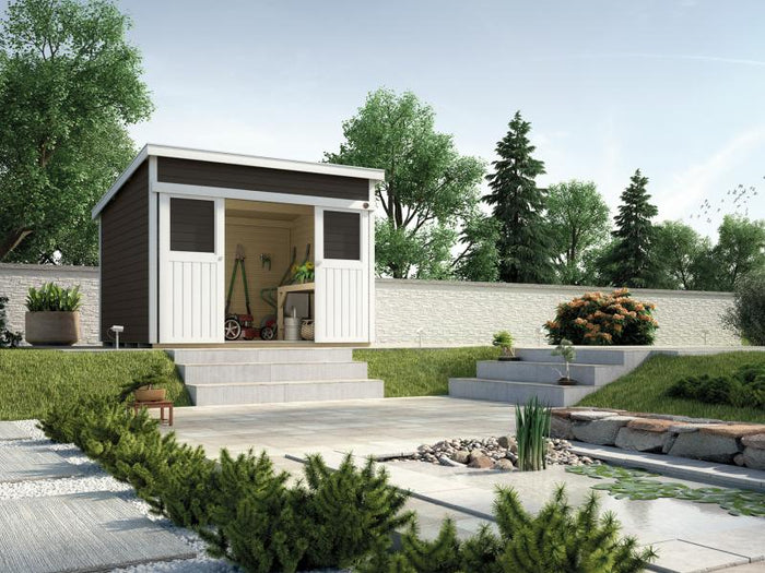 Weka Gartenhaus 225 Größe 2 anthrazit
