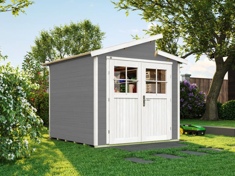 Weka Gartenhaus 226 Größe 2 grau
