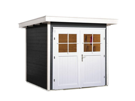 Weka Gartenhaus 227 Größe 1 anthrazit