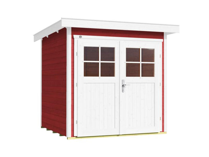 Weka Gartenhaus 227 Größe 1 schwedenrot