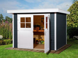 Weka Gartenhaus 227 Größe 2 anthrazit