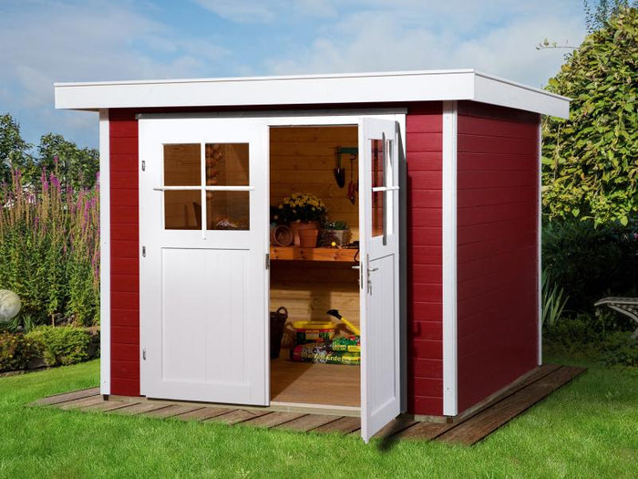 Weka Gartenhaus 227 Größe 2 schwedenrot