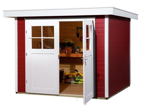 Weka Gartenhaus 227 Größe 2 schwedenrot