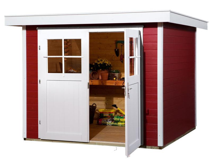 Weka Gartenhaus 227 Größe 2 schwedenrot