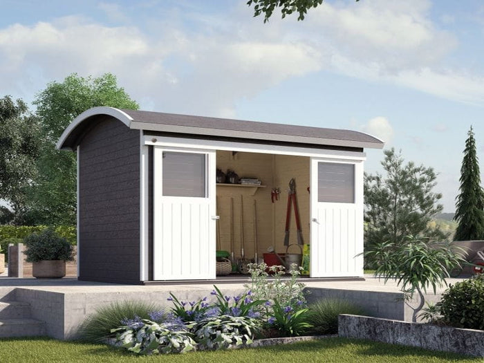 Weka Gartenhaus 228 anthrazit 21 mm