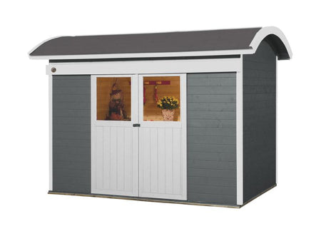 Weka Gartenhaus 228 grau 21 mm
