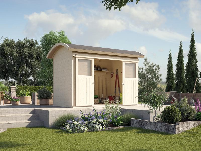 Weka Gartenhaus 228 natur 21 mm