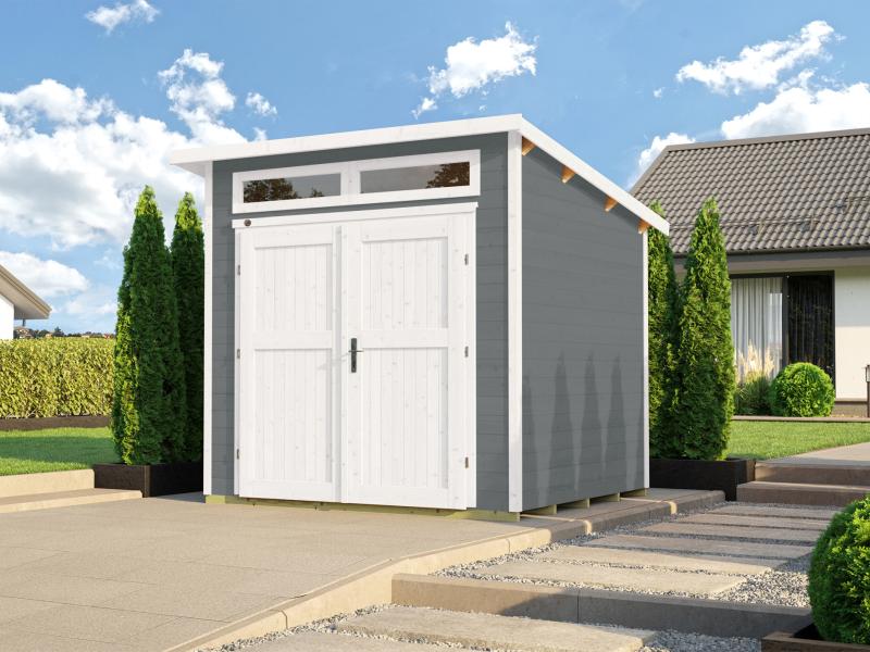 Weka Gartenhaus 264 Gr. 1 ,21 mm, grau