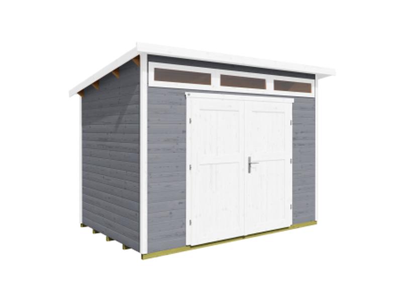 Weka Gartenhaus 264 Gr. 3 21 mm grau