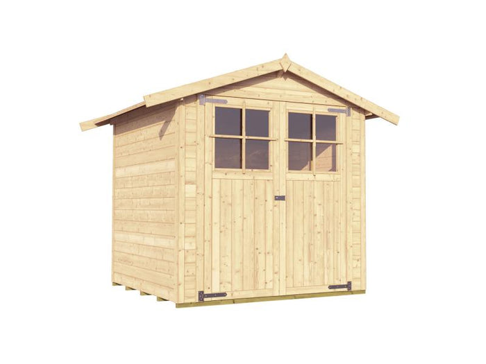 Weka Gartenhaus 316 Größe 1 mit Doppeltür natur