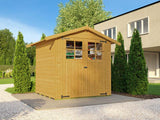 Weka Gartenhaus 316 Größe 1 mit Doppeltür Eiche hell