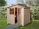 Weka Gartenhaus 323 Größe 1 natur
