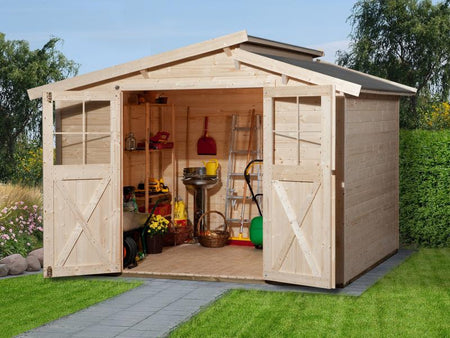 Weka Gartenhaus 323 Größe 3 natur