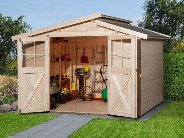 Weka Gartenhaus 323 Größe 3 natur