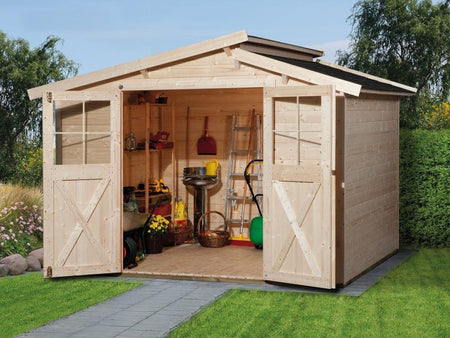 Weka Gartenhaus 323 Größe 4 natur
