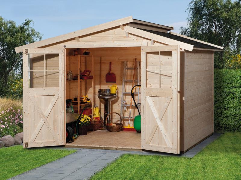 Weka Gartenhaus 323 Größe 4 natur
