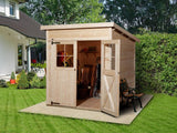Weka Gartenhaus 325 Größe 1 natur