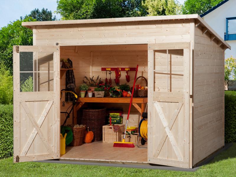 Weka Gartenhaus 325 Größe 4 natur