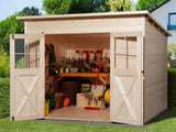 Weka Gartenhaus 325 Größe 4 natur