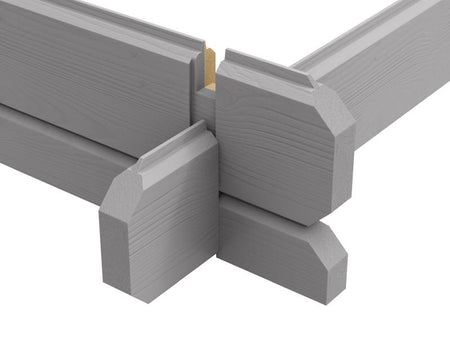 Weka Gartenhaus 401 Gr. 2 hellgrau 40 mm