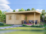 Weka Gartenhaus 5-Eck-Haus 213 Gr 1 natur Anbau 300 cm