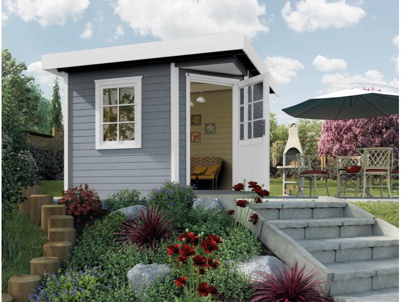 Weka Gartenhaus 5-Eck-Haus 213 Gr 2 grau