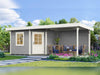 Weka Gartenhaus 5-Eck-Haus 213 Gr 2 grau Anbau 300 cm