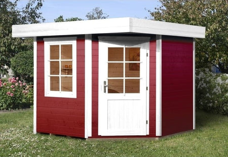 Weka Gartenhaus 5-Eck-Haus 213 Gr 2 schwedenrot
