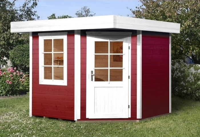 Weka Gartenhaus 5-Eck-Haus 213 Gr 2 schwedenrot