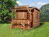 Weka Gartenhaus Almhütte Nature 3 Gr. 1 inkl. Vordach 100 cm