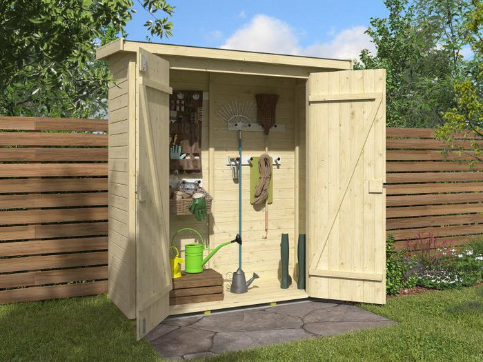 Weka Gartenhaus Mori Gr. 1.2 mit Pultdach, inkl. Fußboden