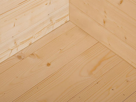 Weka Gartenhaus P 285 Gr. 0 hellgrau 300 x 250