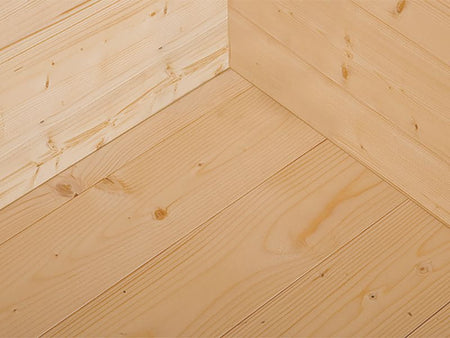 Weka Gartenhaus P 285 Gr. 0 naturbelassen 300 x 250