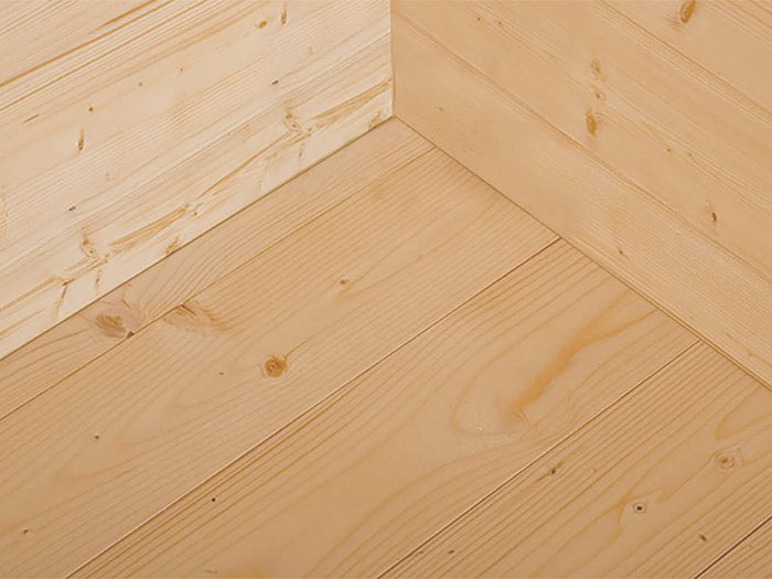 Weka Gartenhaus P 285 Gr. 0 naturbelassen 300 x 250