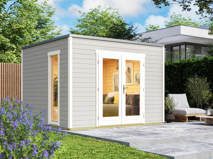 Weka Gartenhaus P 285 Gr. 1 hellgrau 28 mm