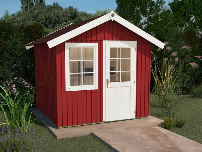 Weka Gartenhaus Schwedenhaus 410 Gr. 1 schwedenrot