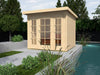Weka Gartenhaus wekaLine 172 Größe 1 natur E-Glastür und 2 Fensterpaneele