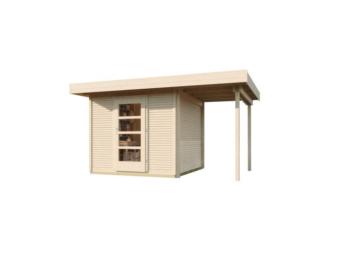 Weka Gartenhaus wekaLine 172 Größe 2 natur Anbau 150 cm