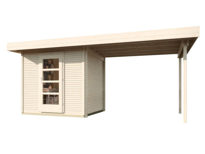 Weka Gartenhaus wekaLine 172 Größe 2 natur Anbau 300 cm
