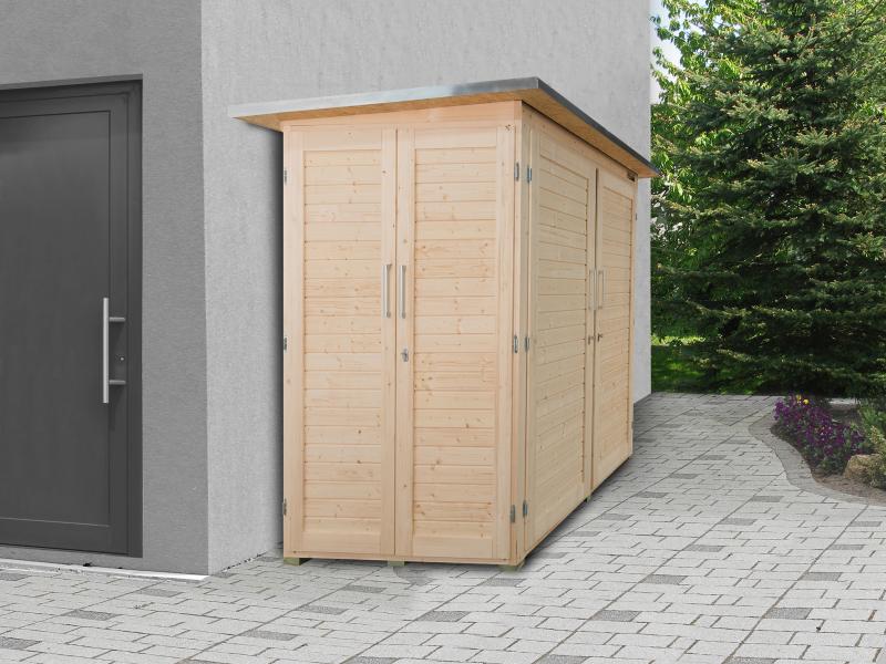 Weka Gartenschrank Geräteschrank Garten [Q] natur