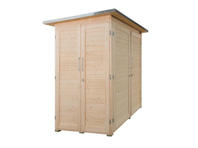 Weka Gartenschrank Geräteschrank Garten [Q] natur