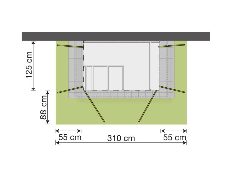 Weka Gartenschrank Geräteschrank Garten [Q] natur