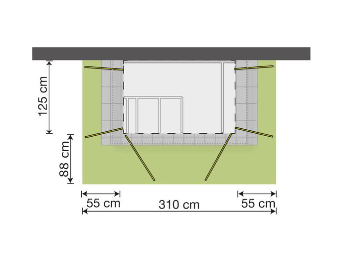 Weka Gartenschrank Geräteschrank Garten [Q] natur