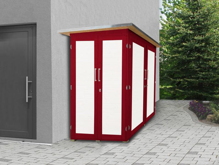 Weka Gartenschrank Geräteschrank Garten [Q] schwedenrot