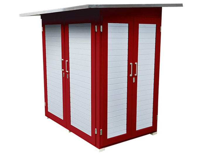 Weka Gartenschrank Geräteschrank Garten [Q] schwedenrot