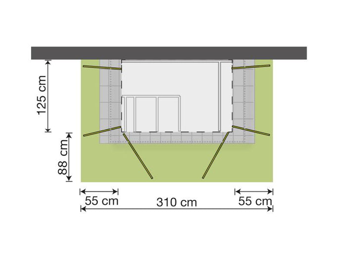 Weka Gartenschrank Geräteschrank Garten [Q] schwedenrot